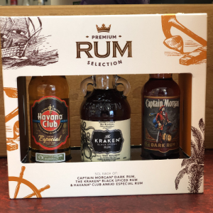Premium Rum Selection, Miniature Gift Set - 3 Pack